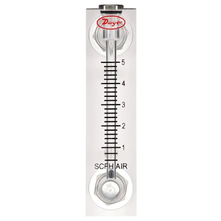 Dwyer Instruments Flowmeter, range .6-5 SCFH air. VFA-3